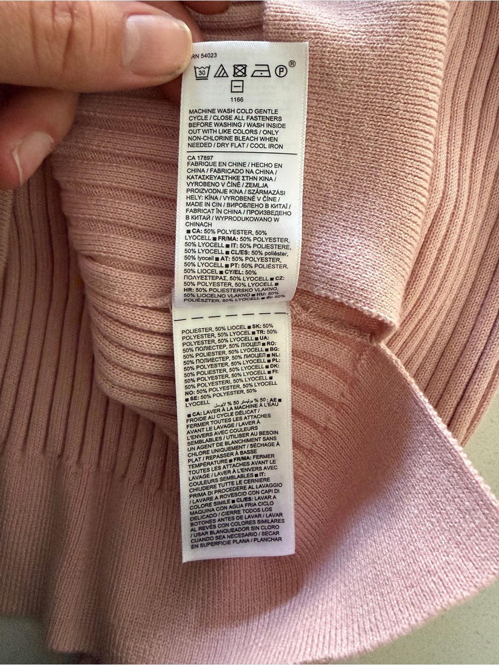 Athleta Sweet Bay Henley Ribbed Collared Neck Buttons Pullover Sweater Pink 2X - Picture 7 of 7